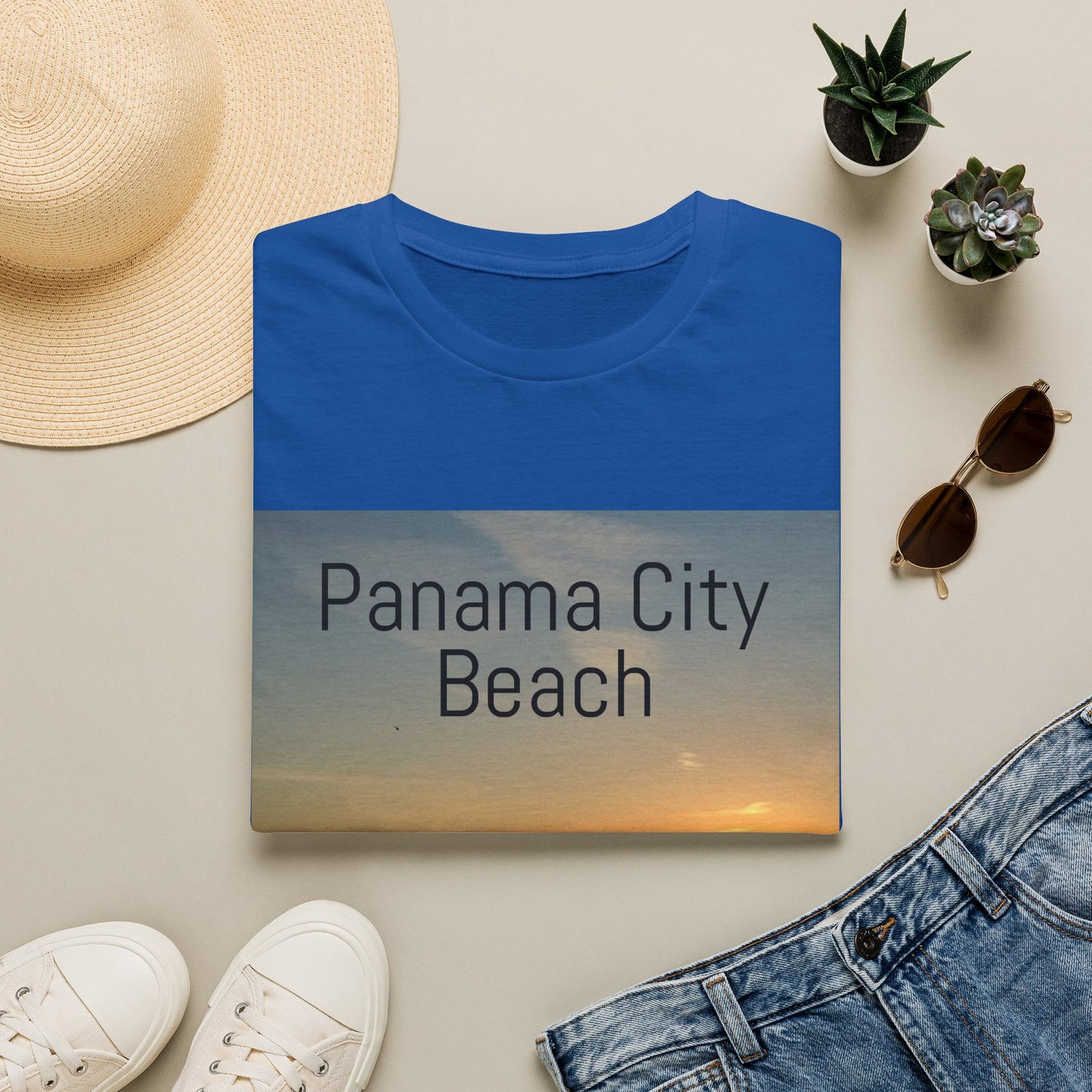 Panama City Beach Sunset T-Shirt — Scenic Coastal Vacation Tee