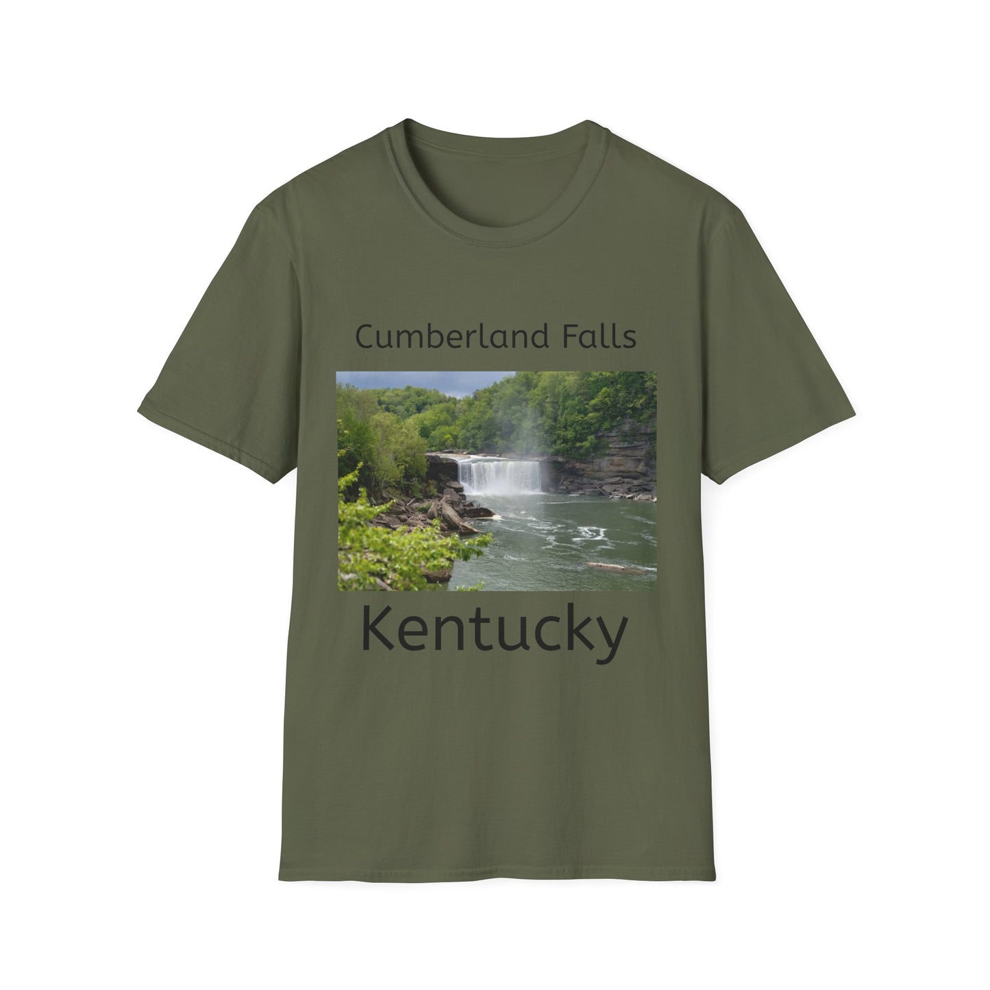 Cumberland Falls Kentucky Scenic T‑Shirt — Waterfall Photo Tee