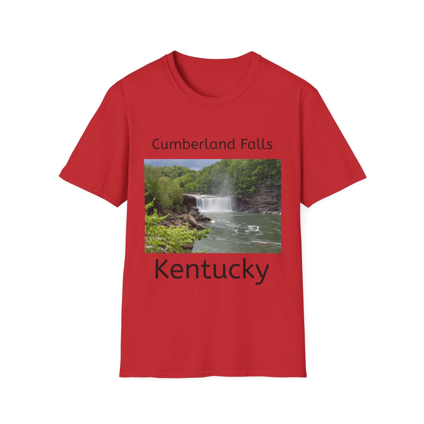 Cumberland Falls Kentucky Scenic T‑Shirt — Waterfall Photo Tee