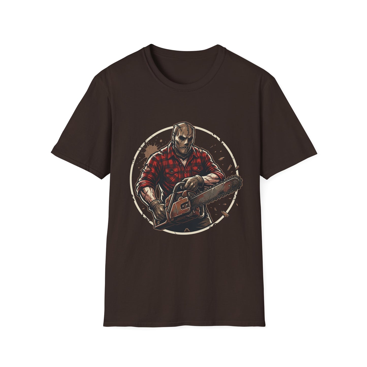 Lumberjack Chainsaw T-Shirt — Vintage Woodsman Graphic Tee