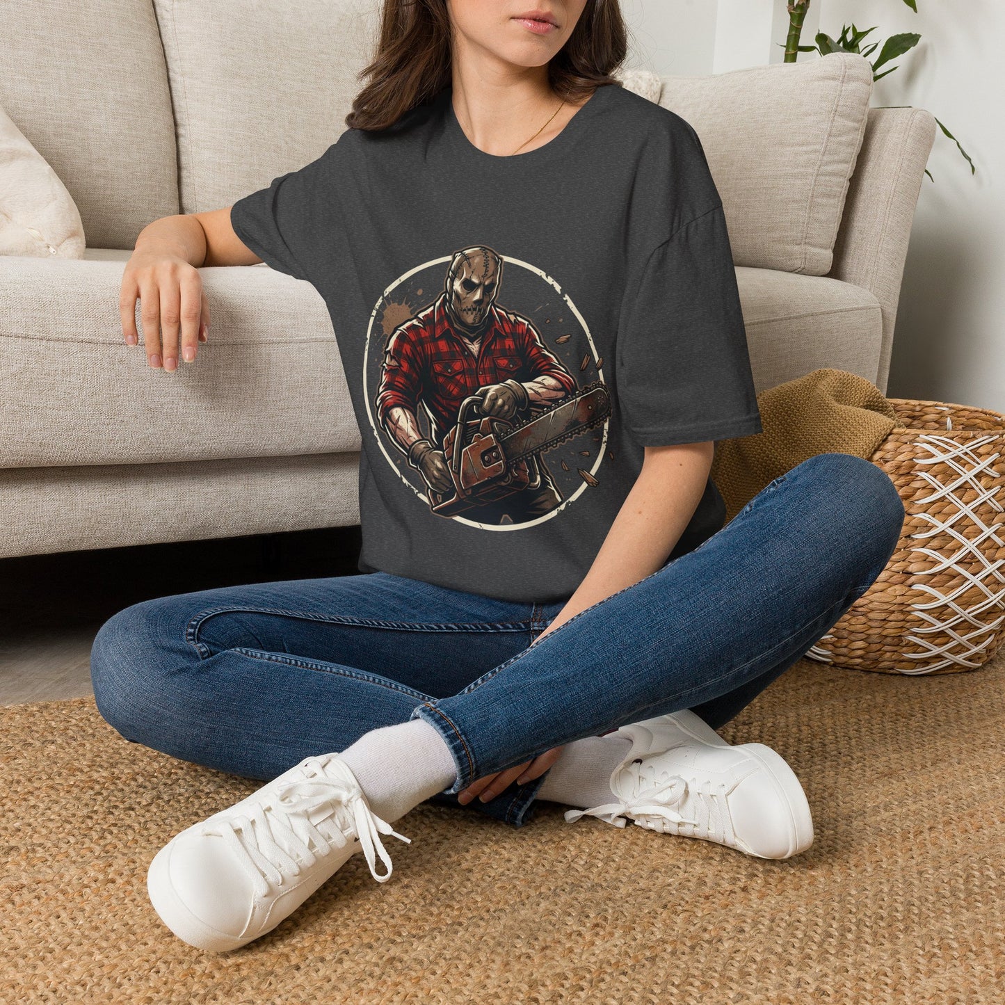 Lumberjack Chainsaw T-Shirt — Vintage Woodsman Graphic Tee