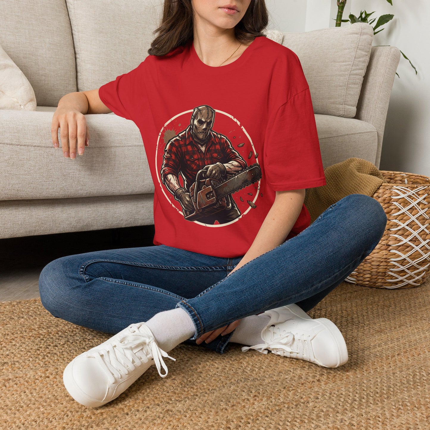 Lumberjack Chainsaw T-Shirt — Vintage Woodsman Graphic Tee