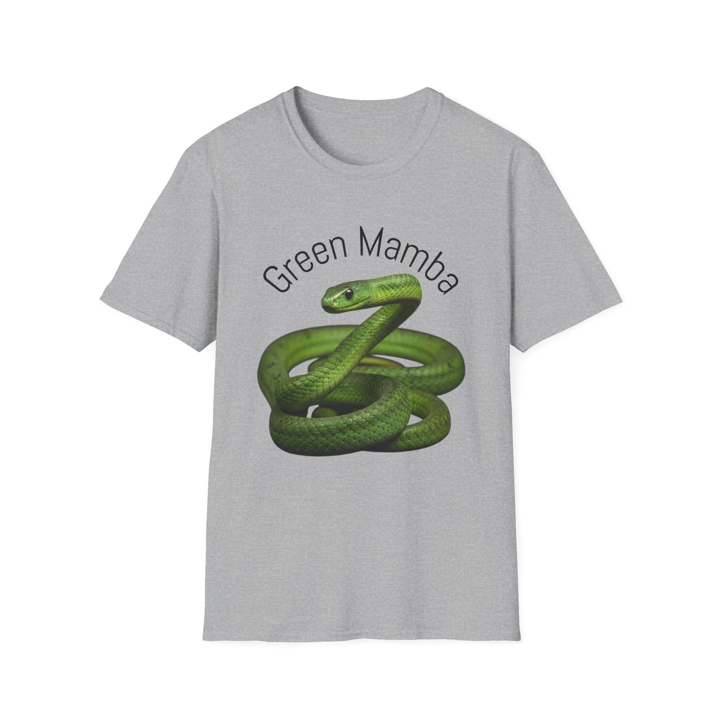 Green Mamba T‑Shirt — Realistic Snake Graphic Tee