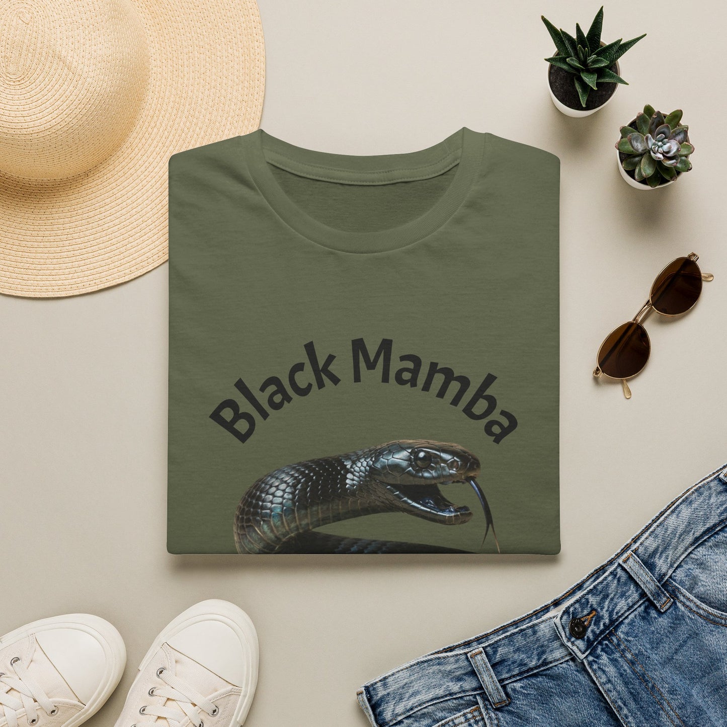 Black Mamba T-Shirt — Graphic Snake Tee
