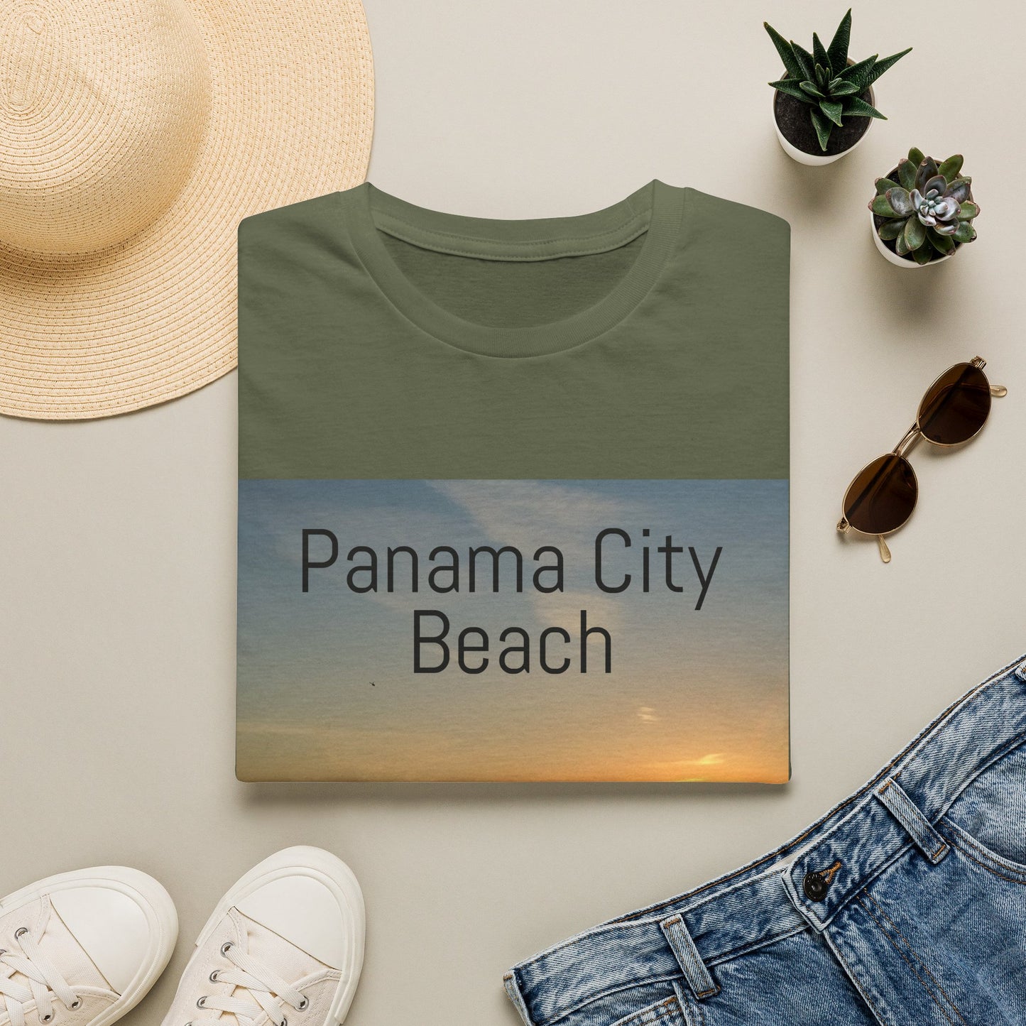 Panama City Beach Sunset T-Shirt — Scenic Coastal Vacation Tee