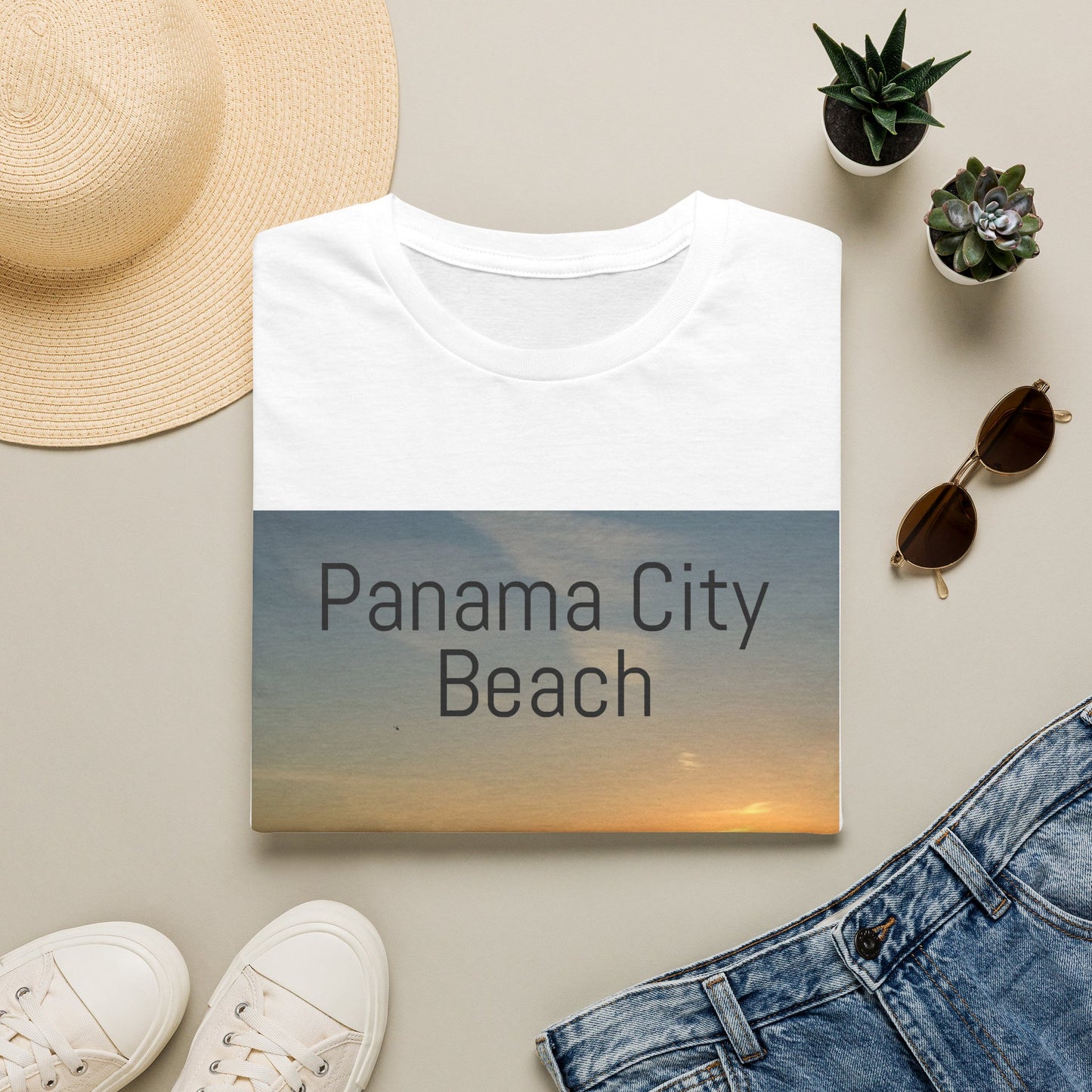 Panama City Beach Sunset T-Shirt — Scenic Coastal Vacation Tee
