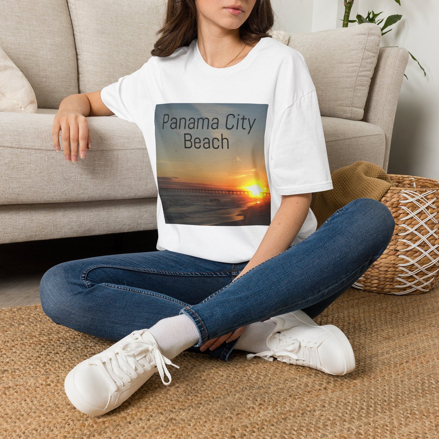 Panama City Beach Sunset T-Shirt — Scenic Coastal Vacation Tee