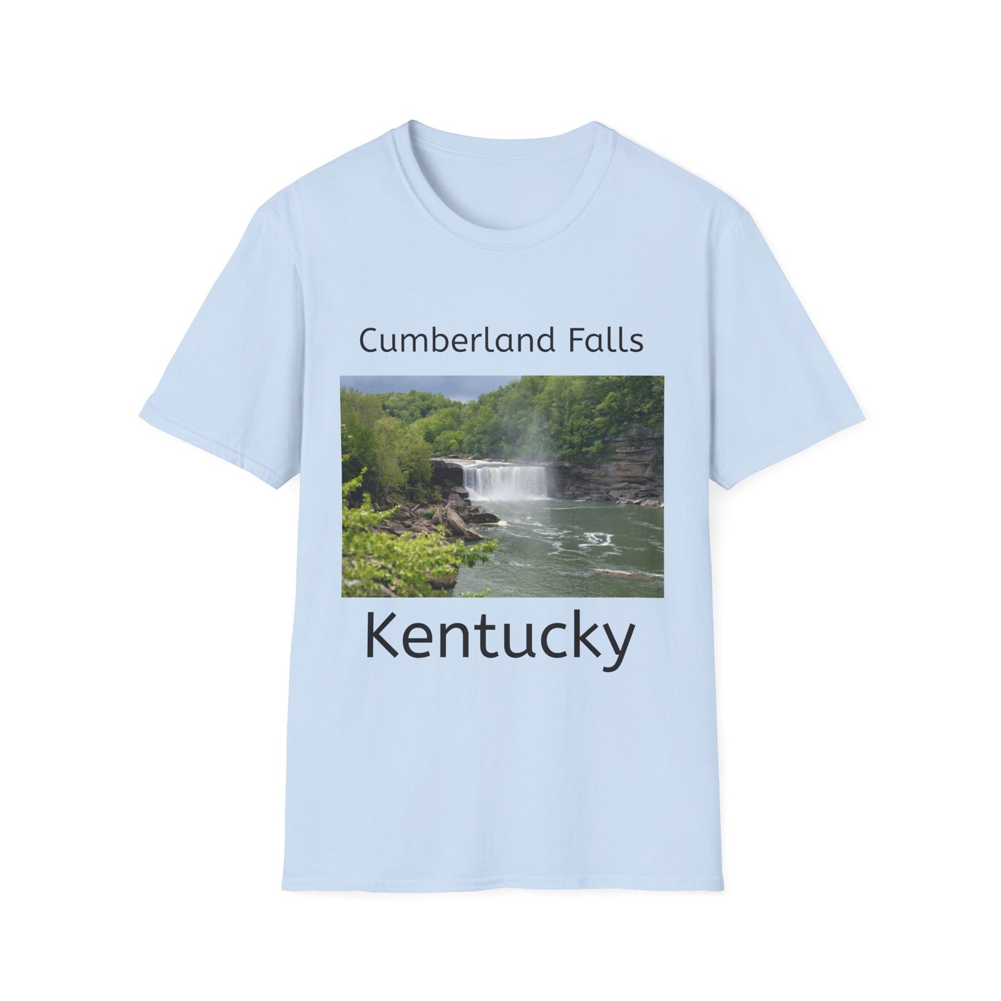Cumberland Falls Kentucky Scenic T‑Shirt — Waterfall Photo Tee