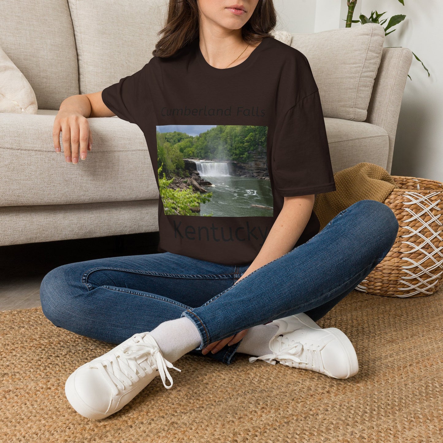 Cumberland Falls Kentucky Scenic T‑Shirt — Waterfall Photo Tee