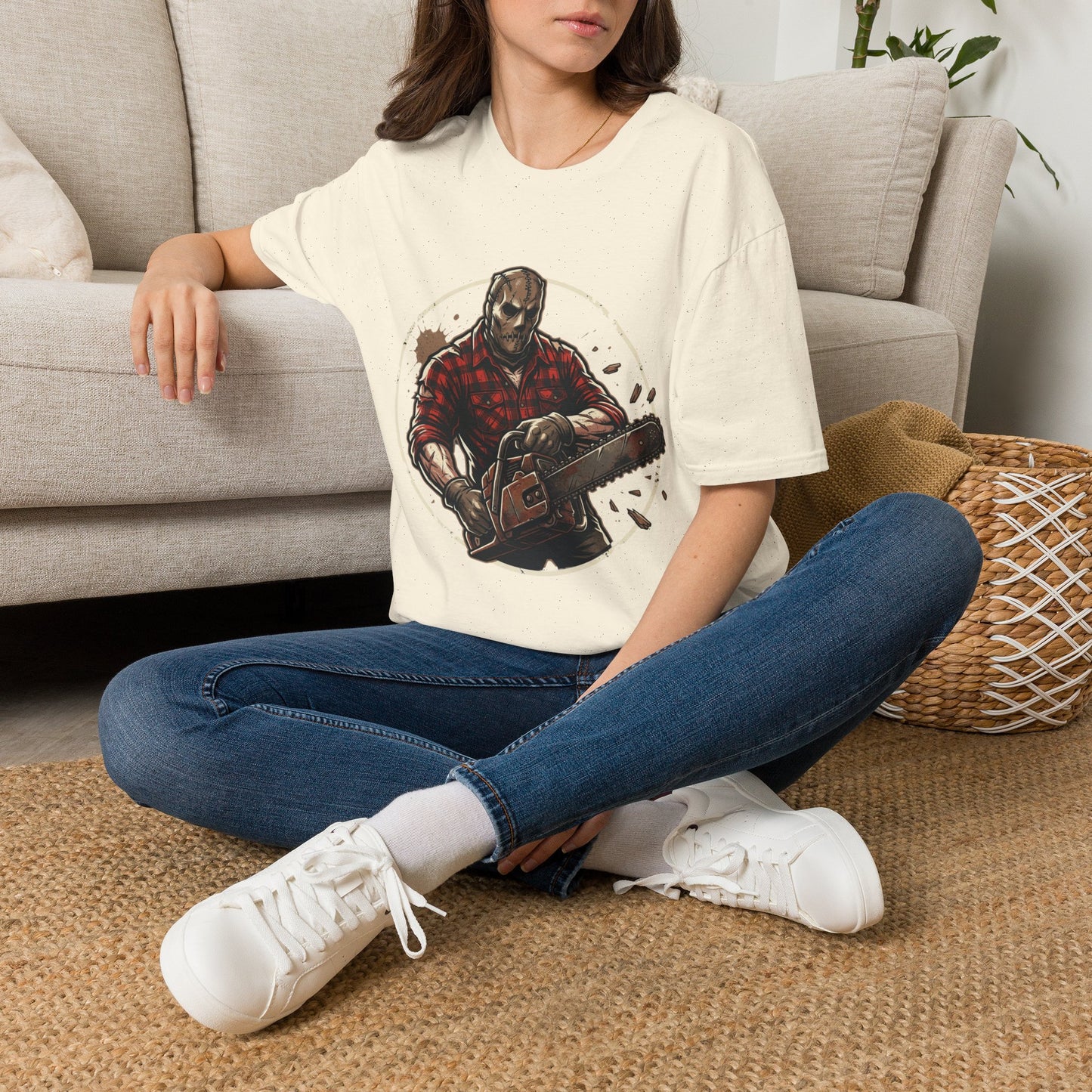 Lumberjack Chainsaw T-Shirt — Vintage Woodsman Graphic Tee