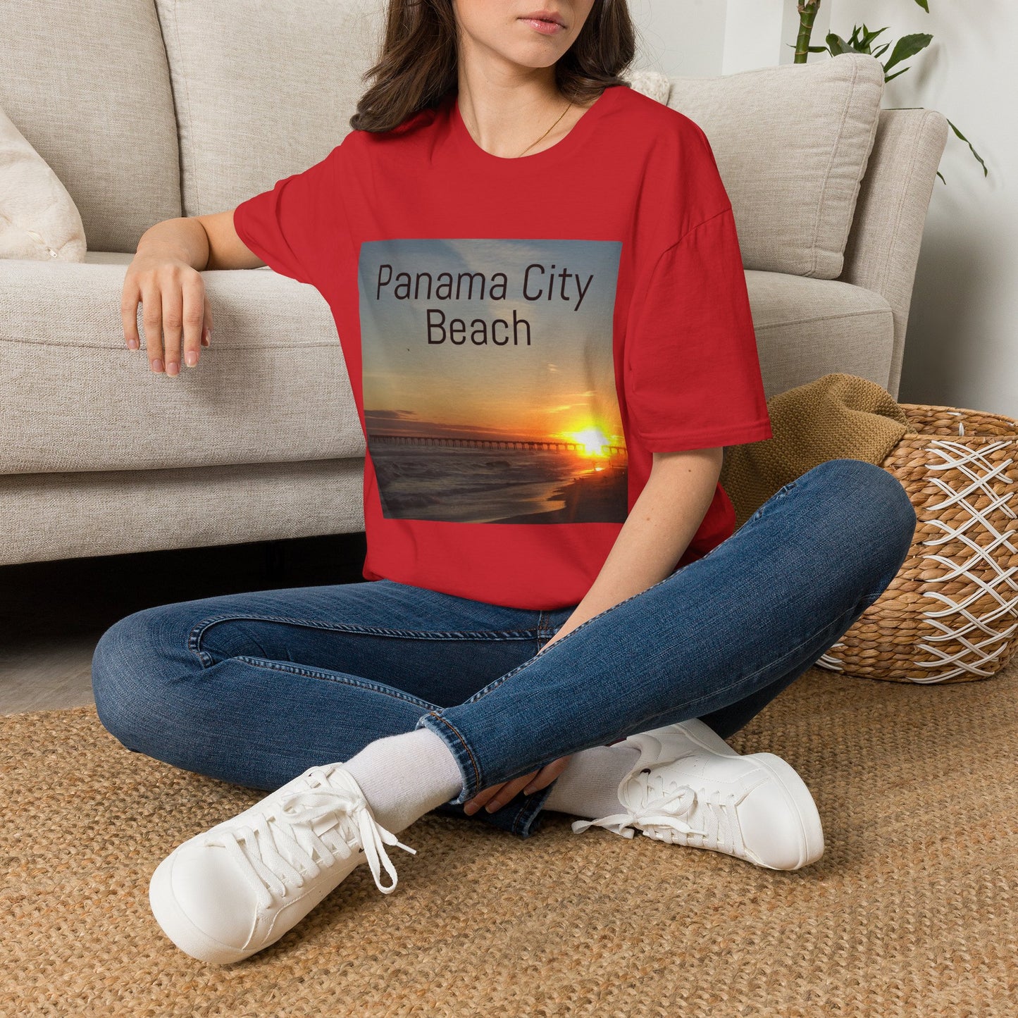 Panama City Beach Sunset T-Shirt — Scenic Coastal Vacation Tee