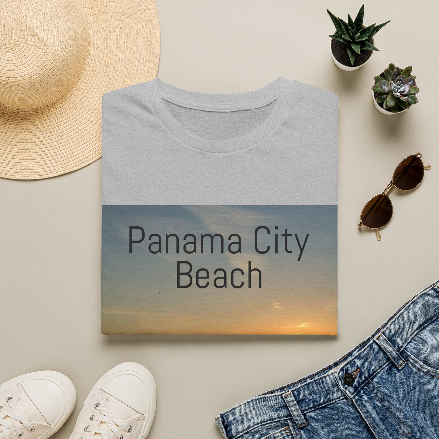 Panama City Beach Sunset T-Shirt — Scenic Coastal Vacation Tee