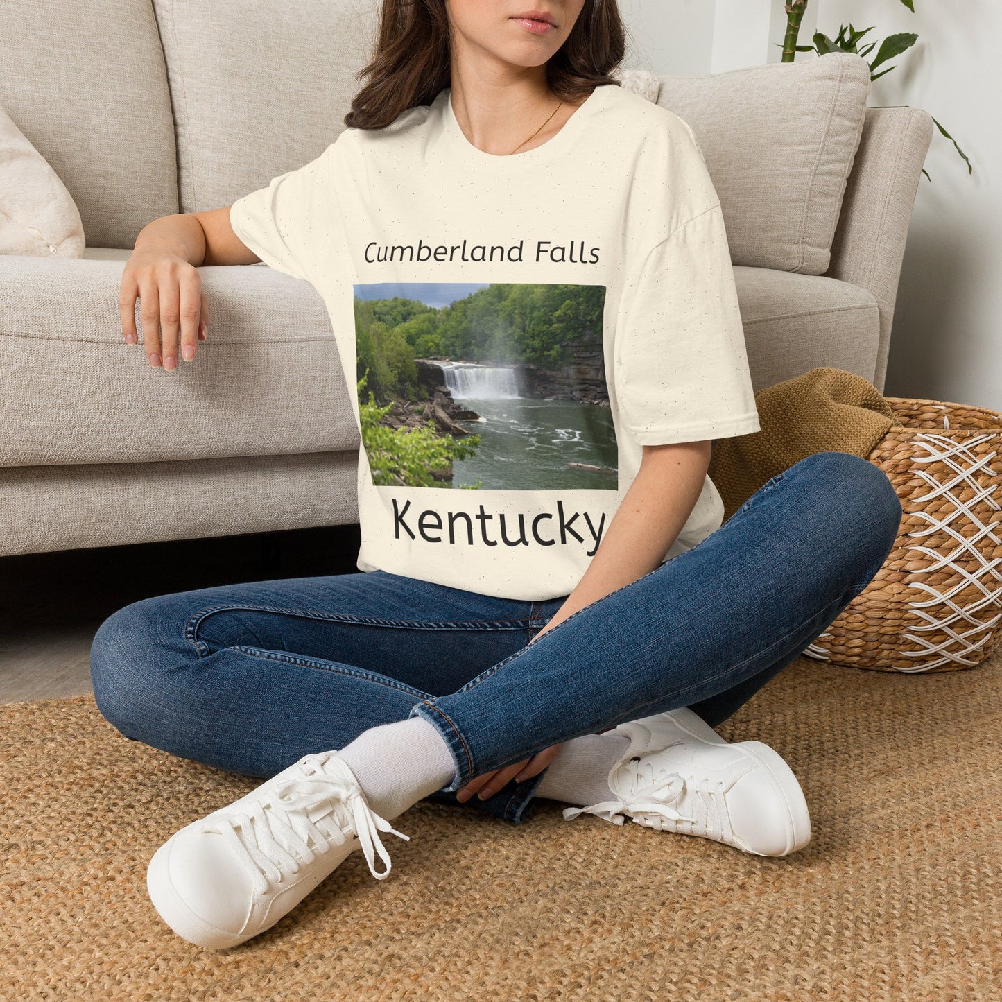 Cumberland Falls Kentucky Scenic T‑Shirt — Waterfall Photo Tee