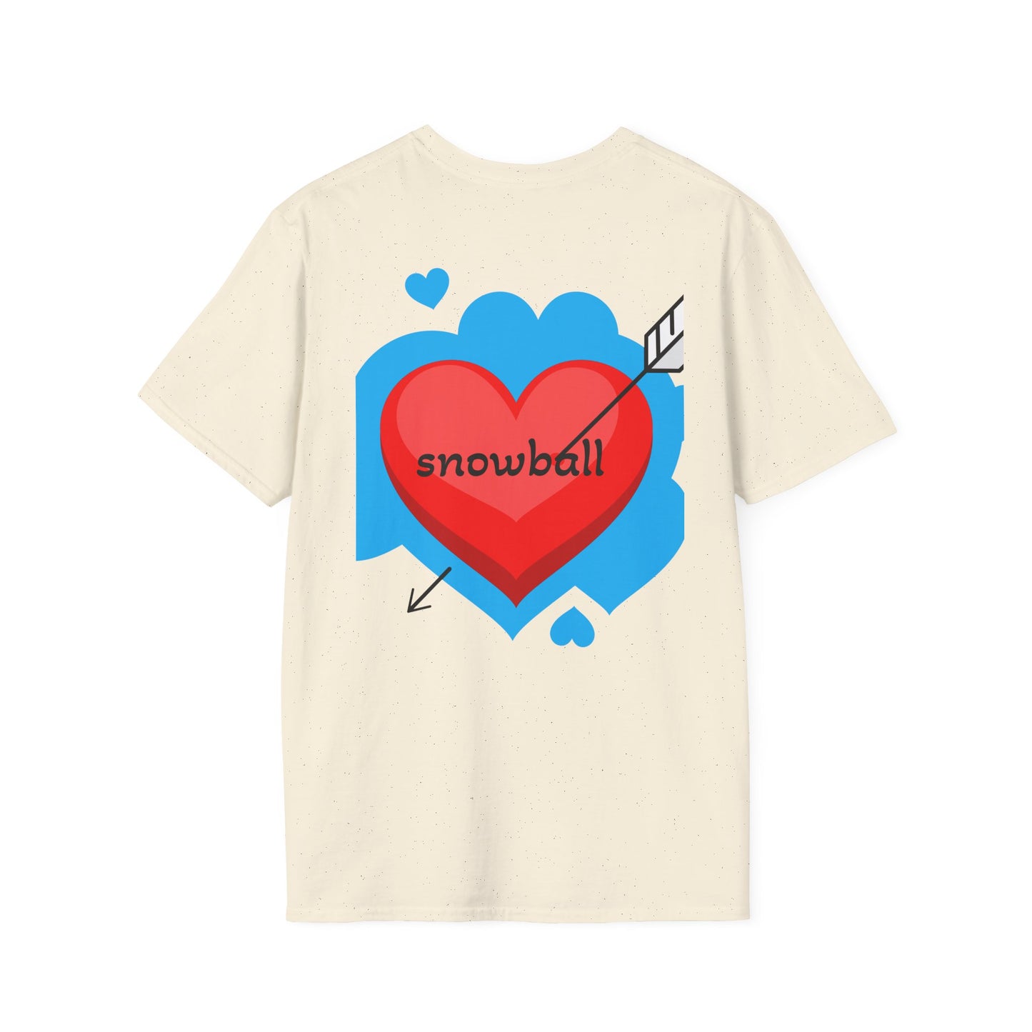 Cat Photo T-Shirt — "Snowball" Cute Pet Portrait Tee