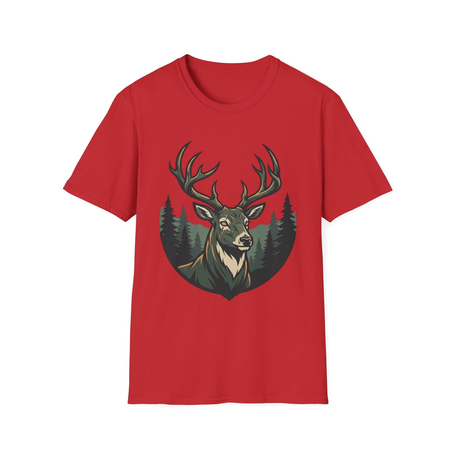 Deer Head T-Shirt — Majestic Stag Forest Graphic Tee