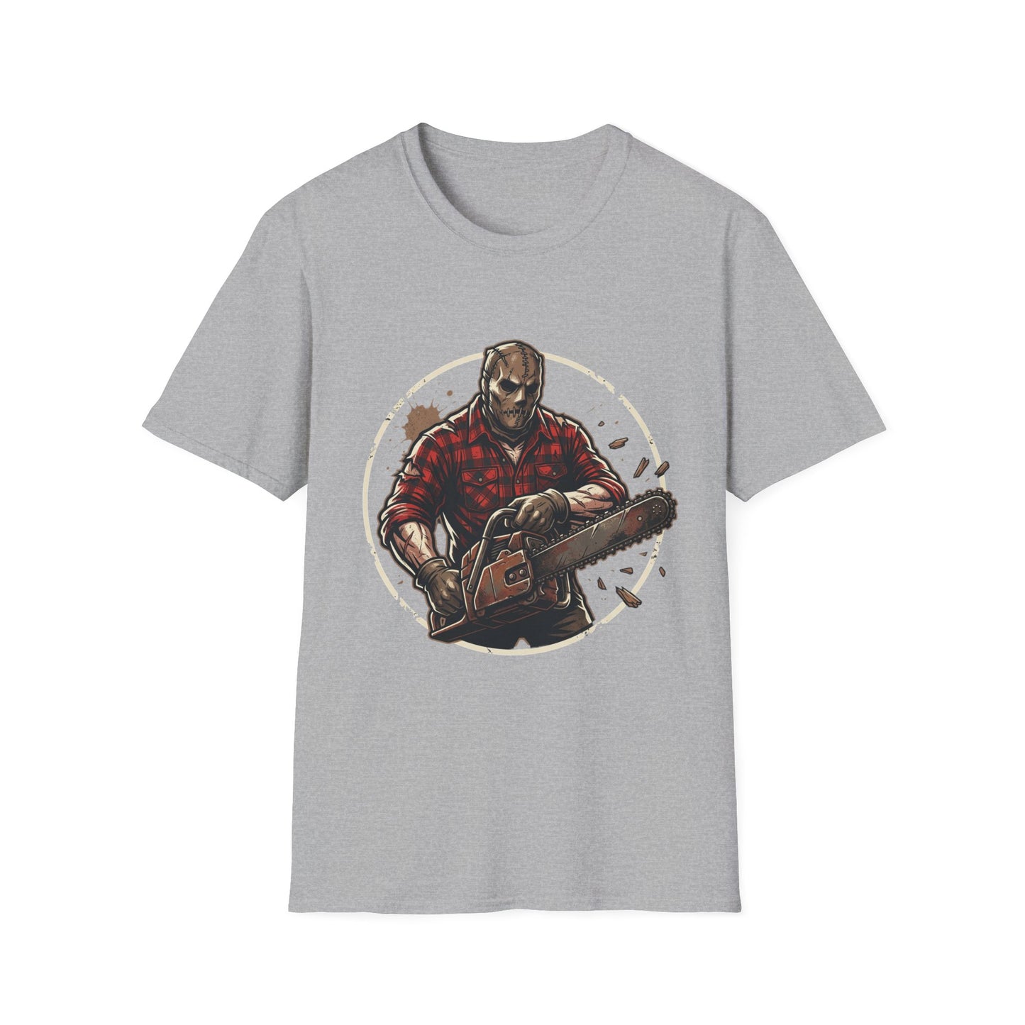 Lumberjack Chainsaw T-Shirt — Vintage Woodsman Graphic Tee