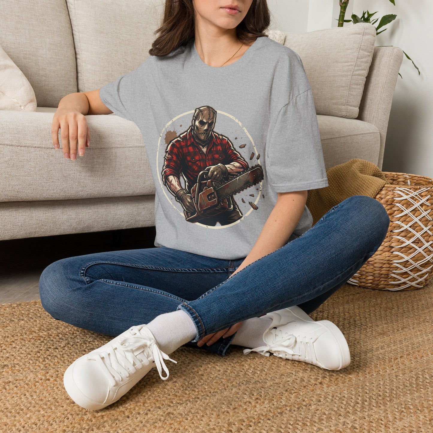 Lumberjack Chainsaw T-Shirt — Vintage Woodsman Graphic Tee
