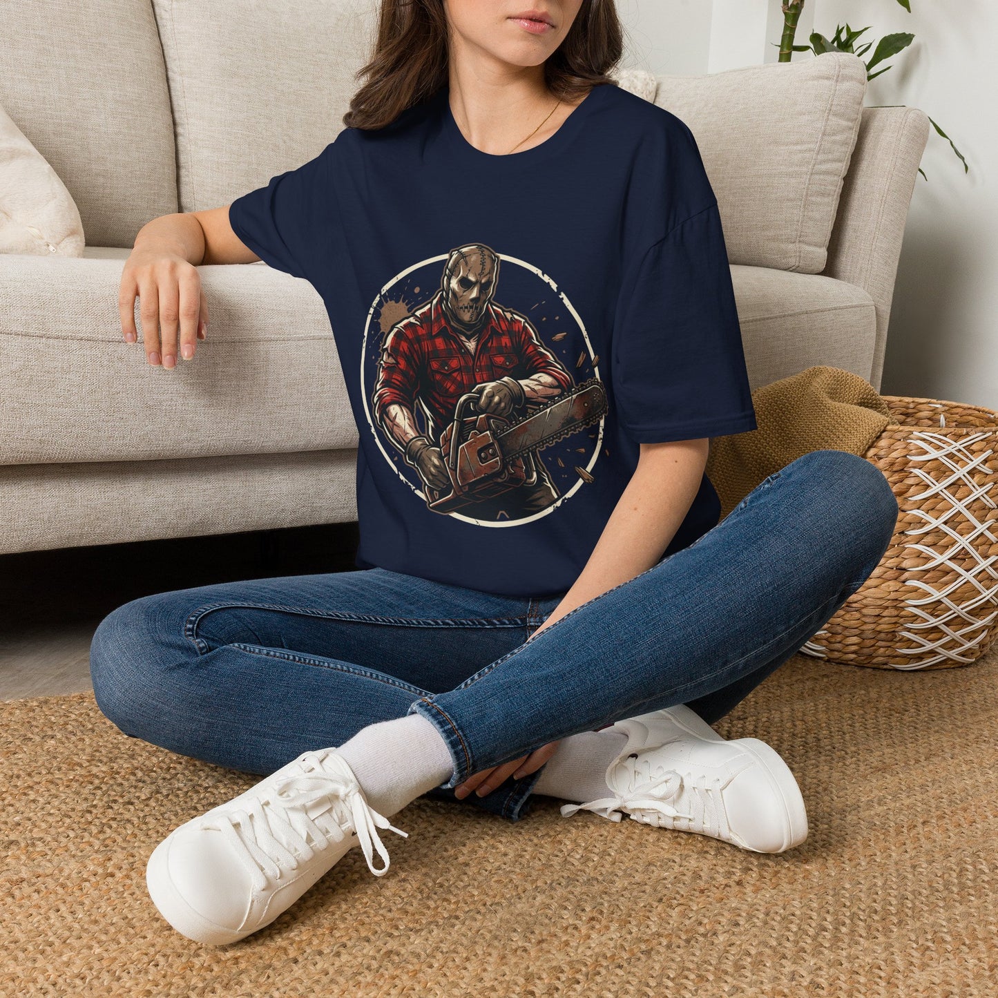 Lumberjack Chainsaw T-Shirt — Vintage Woodsman Graphic Tee