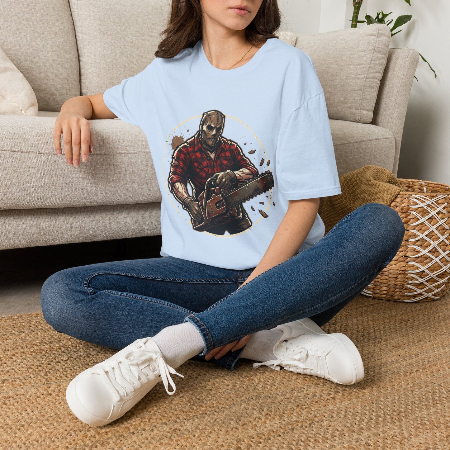 Lumberjack Chainsaw T-Shirt — Vintage Woodsman Graphic Tee