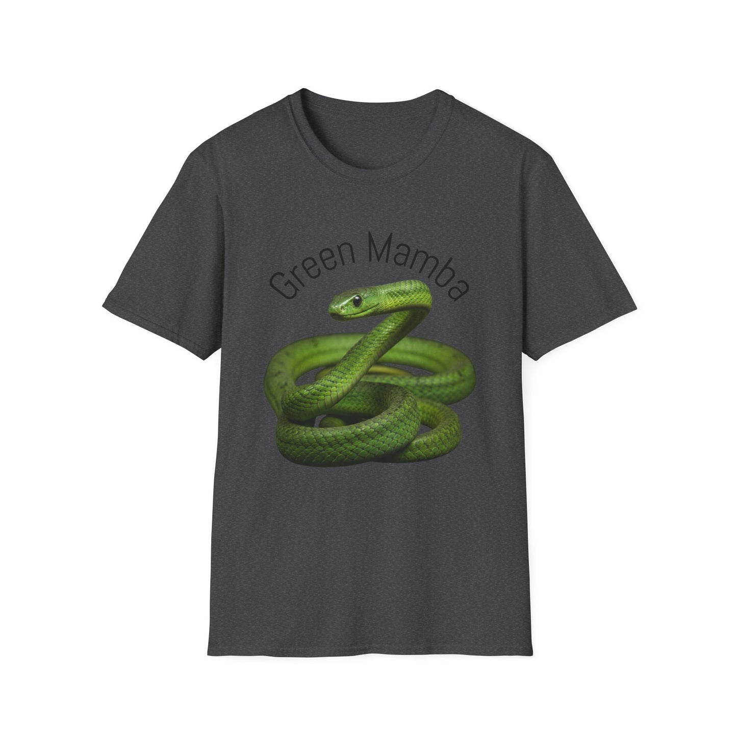 Green Mamba T‑Shirt — Realistic Snake Graphic Tee