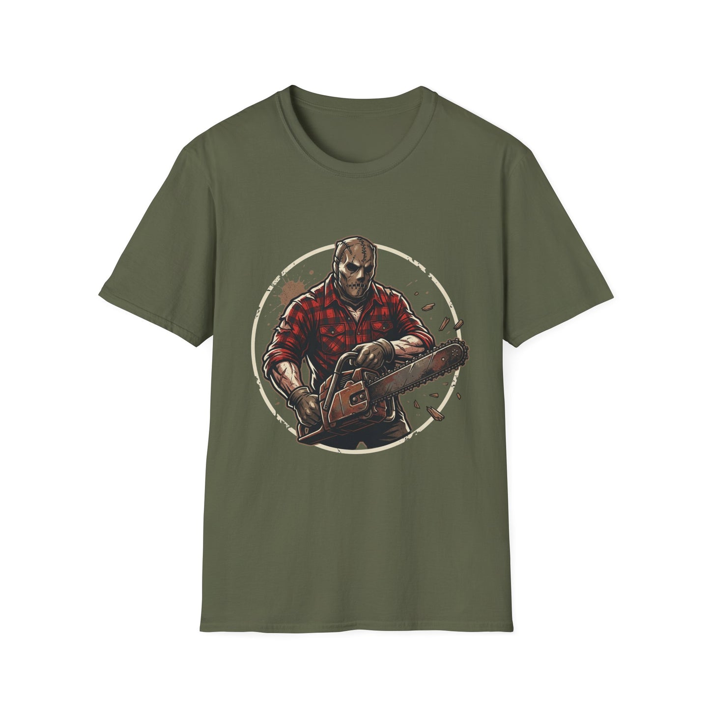 Lumberjack Chainsaw T-Shirt — Vintage Woodsman Graphic Tee
