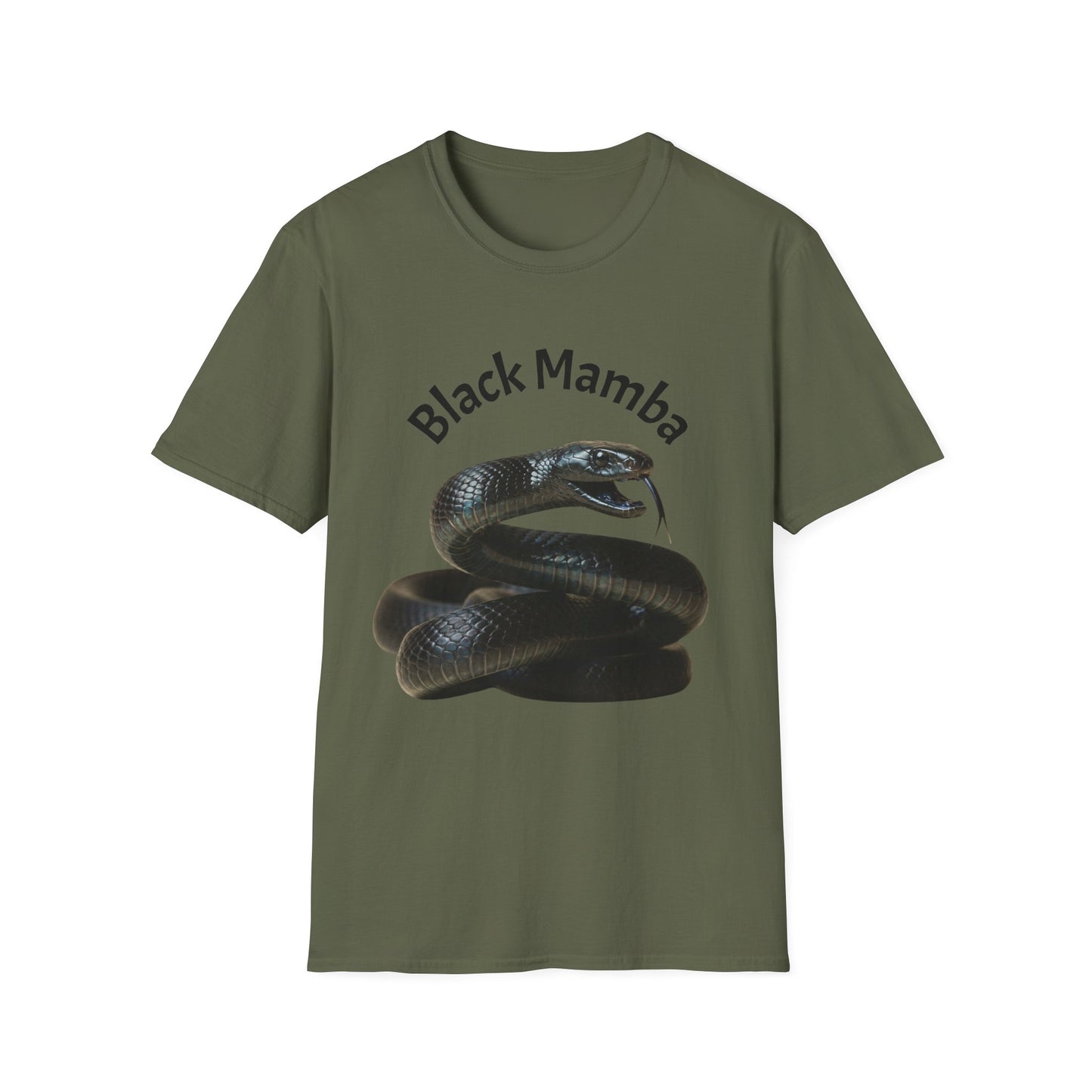 Black Mamba T-Shirt — Graphic Snake Tee