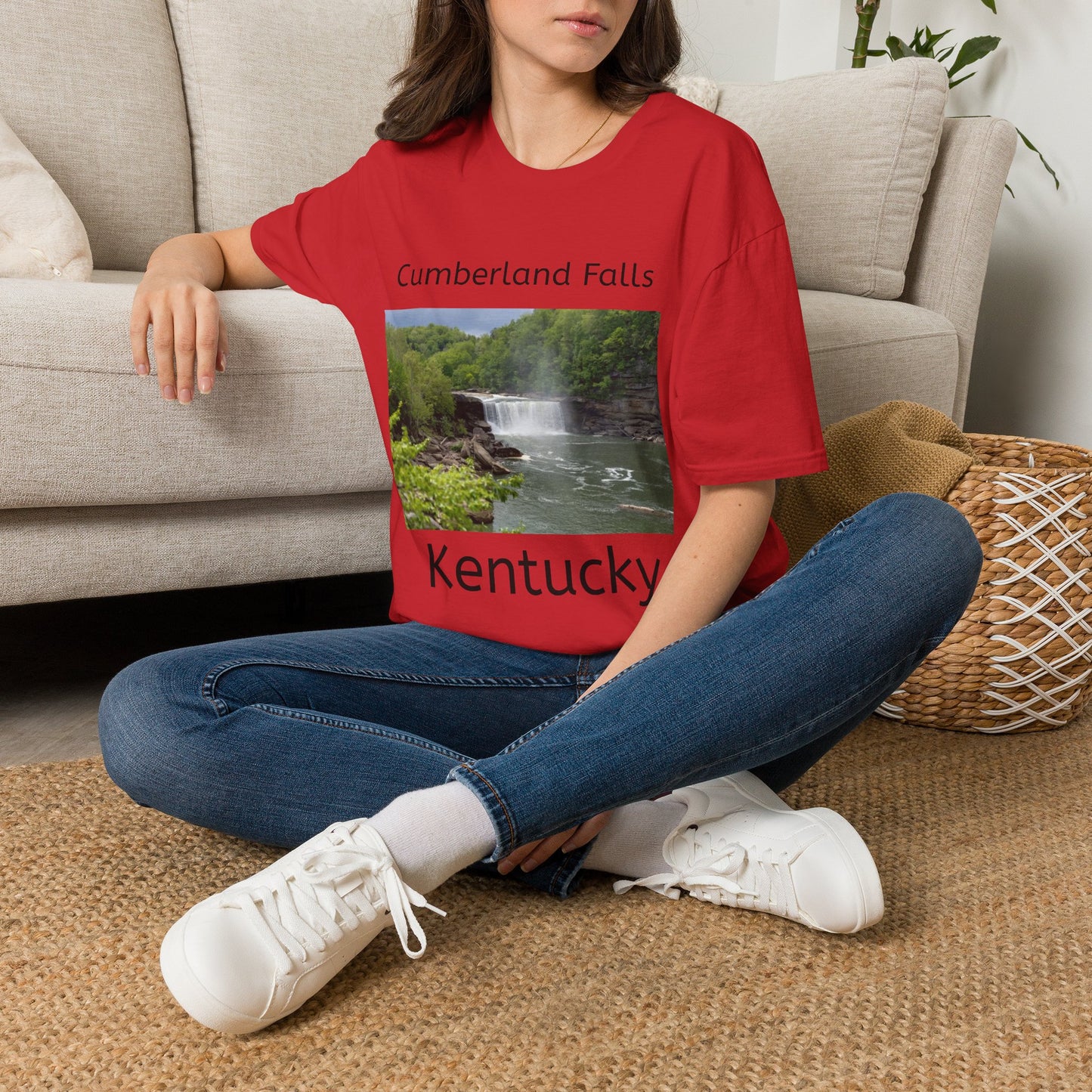 Cumberland Falls Kentucky Scenic T‑Shirt — Waterfall Photo Tee