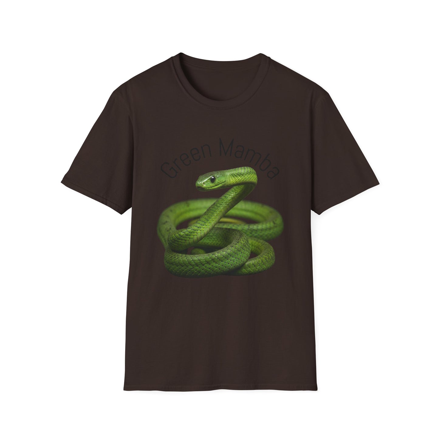Green Mamba T‑Shirt — Realistic Snake Graphic Tee