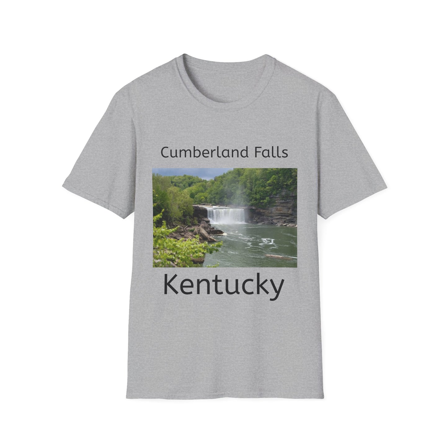 Cumberland Falls Kentucky Scenic T‑Shirt — Waterfall Photo Tee