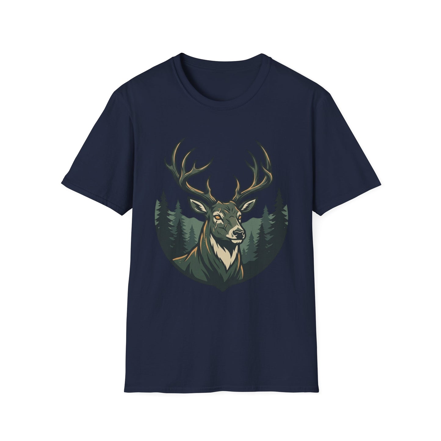 Deer Head T-Shirt — Majestic Stag Forest Graphic Tee