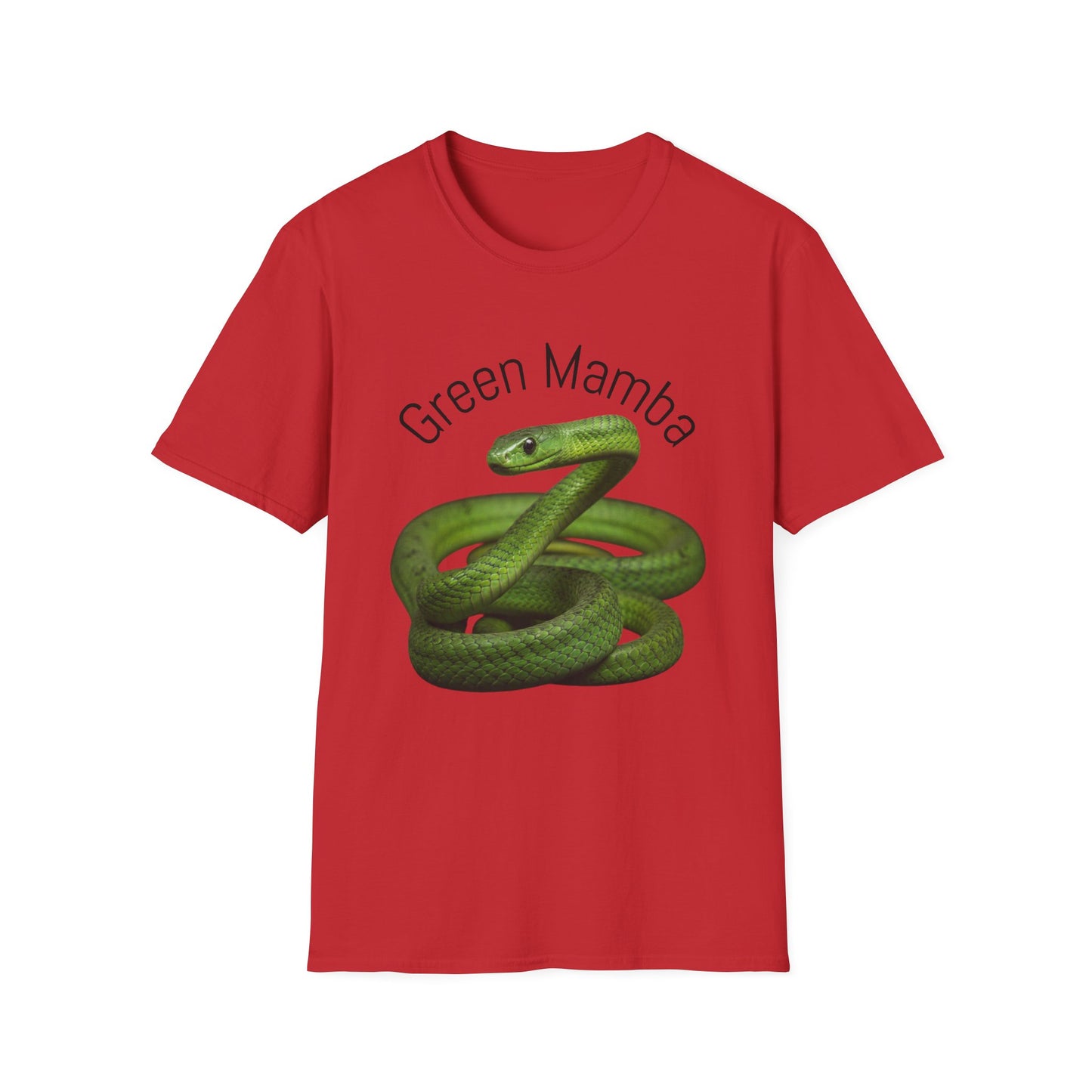 Green Mamba T‑Shirt — Realistic Snake Graphic Tee