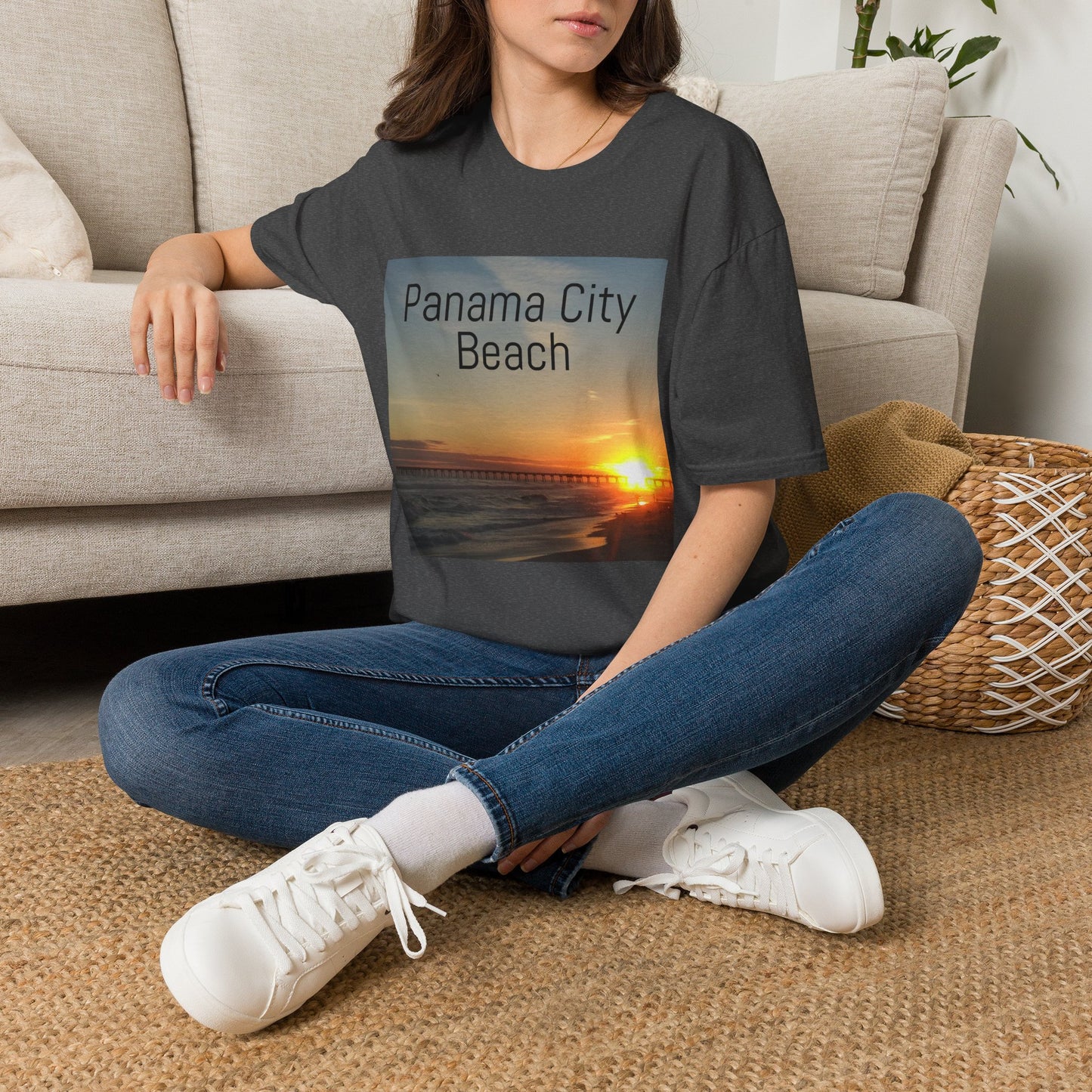 Panama City Beach Sunset T-Shirt — Scenic Coastal Vacation Tee