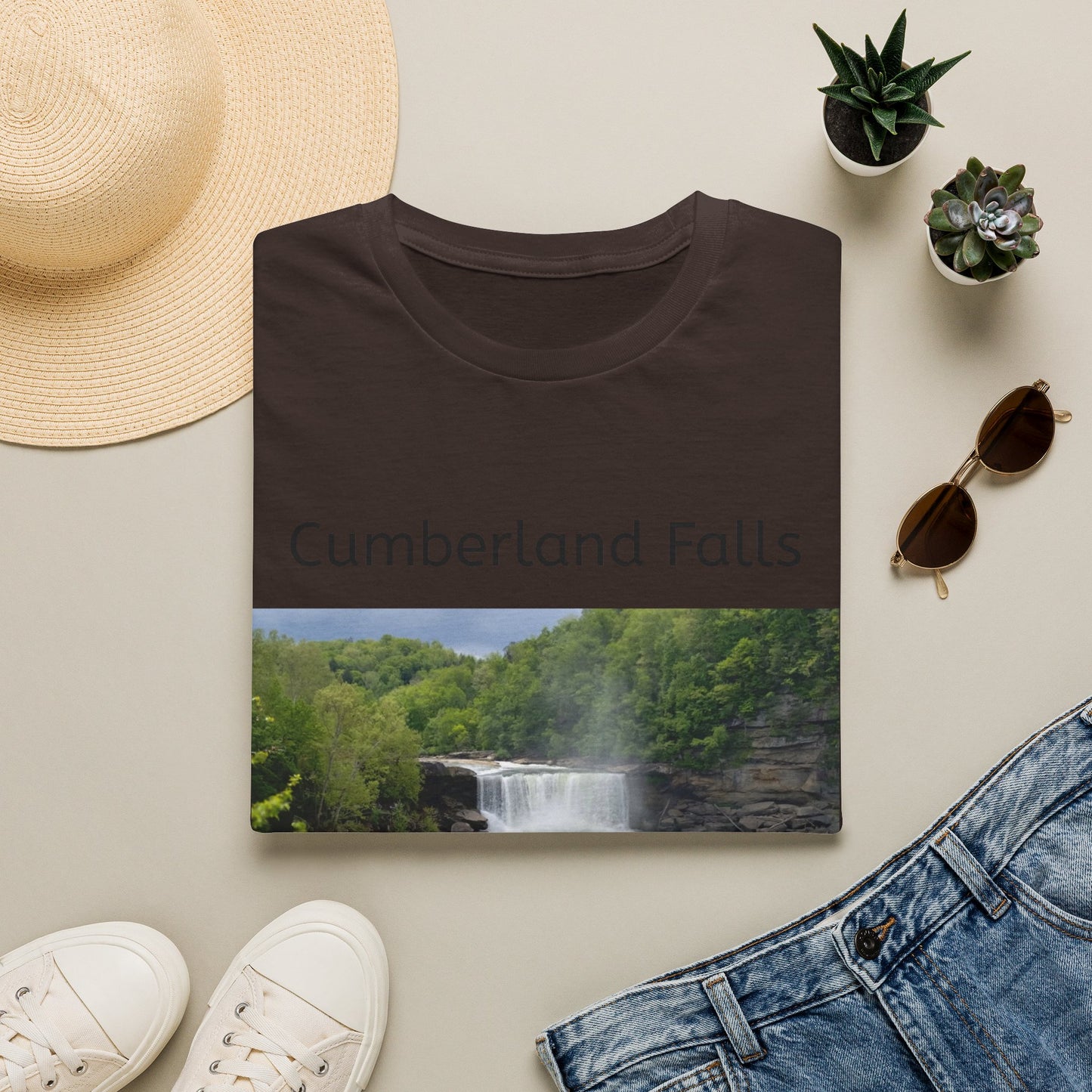 Cumberland Falls Kentucky Scenic T‑Shirt — Waterfall Photo Tee