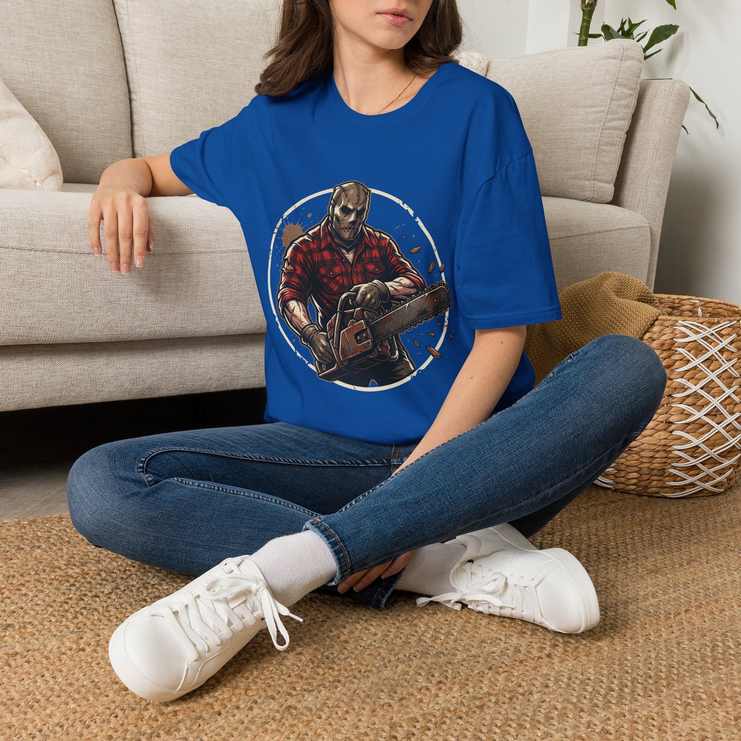 Lumberjack Chainsaw T-Shirt — Vintage Woodsman Graphic Tee