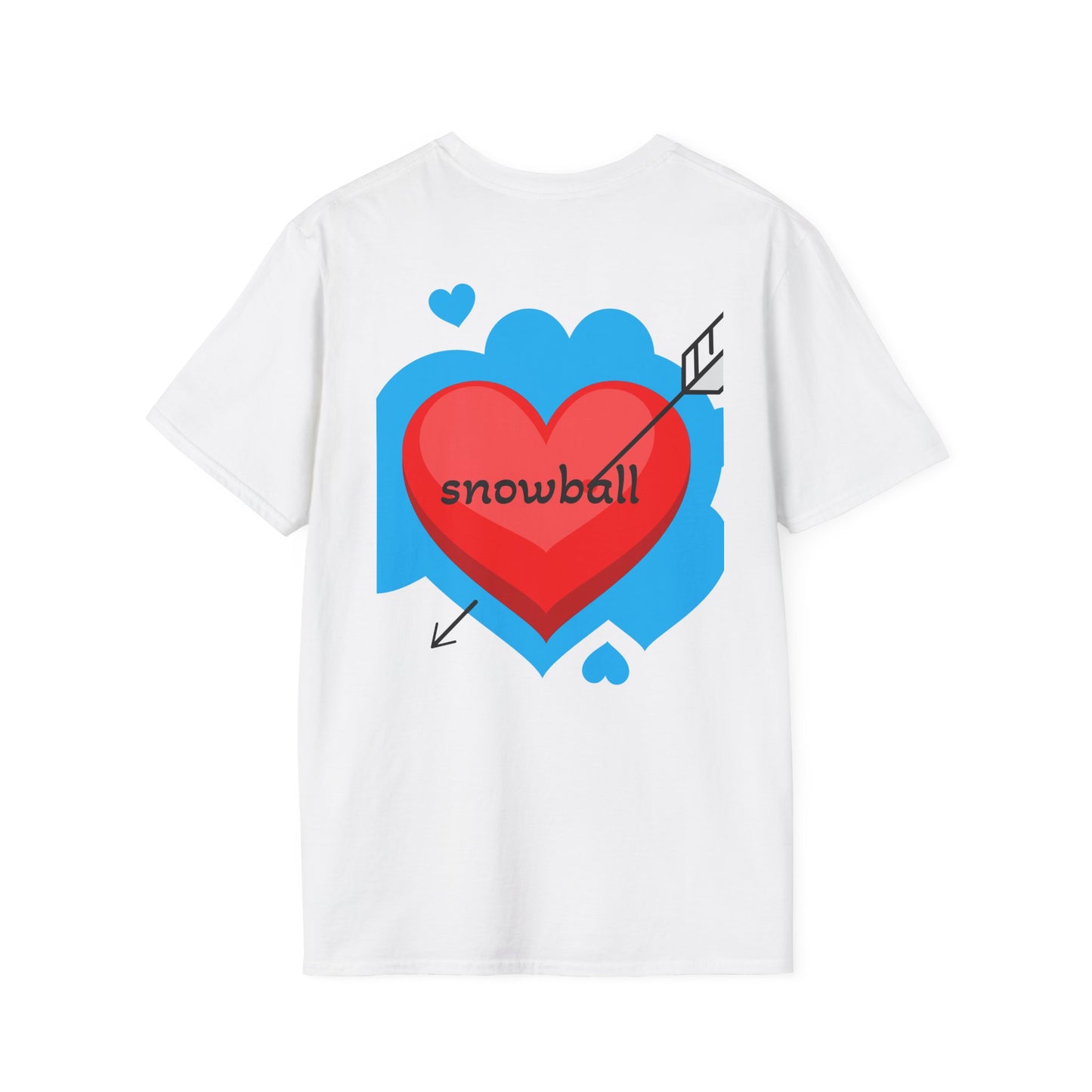 Cat Photo T-Shirt — "Snowball" Cute Pet Portrait Tee