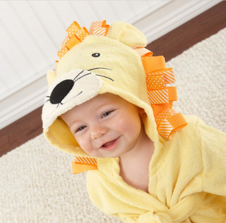 3-Size Shark Bath Towel - Baby Cartoon Hooded Robe