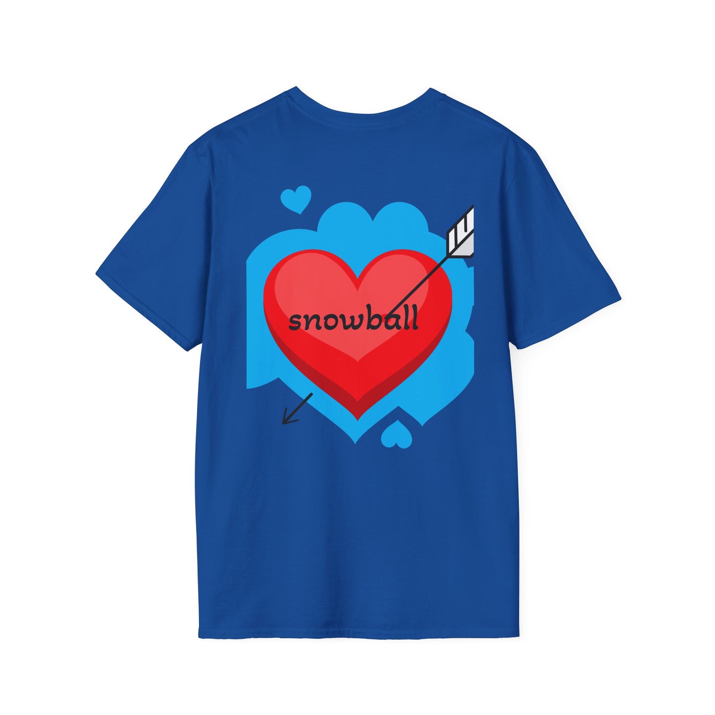 Cat Photo T-Shirt — "Snowball" Cute Pet Portrait Tee