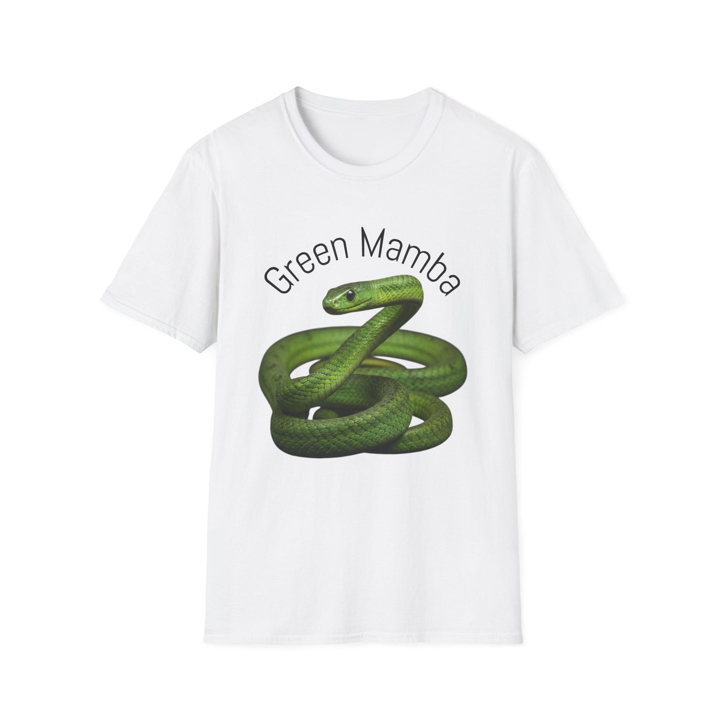 Green Mamba T‑Shirt — Realistic Snake Graphic Tee