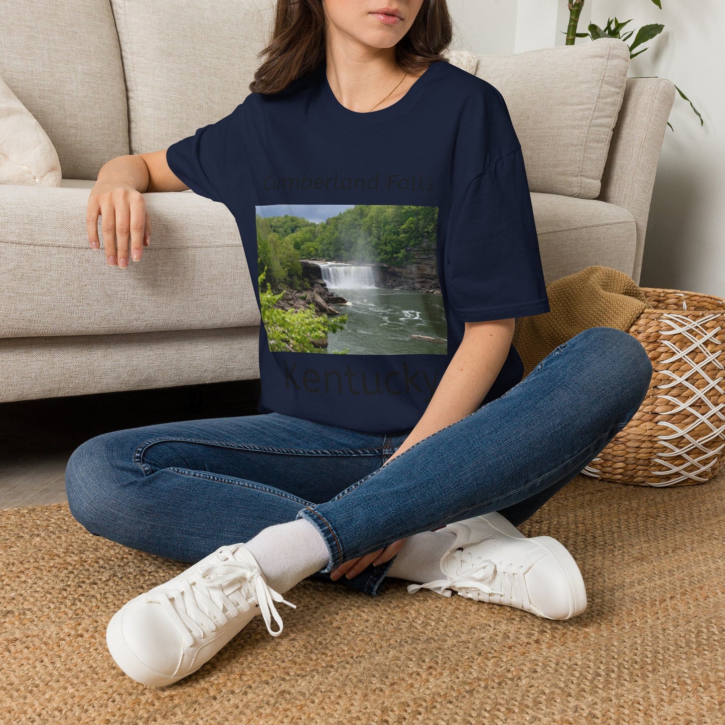 Cumberland Falls Kentucky Scenic T‑Shirt — Waterfall Photo Tee