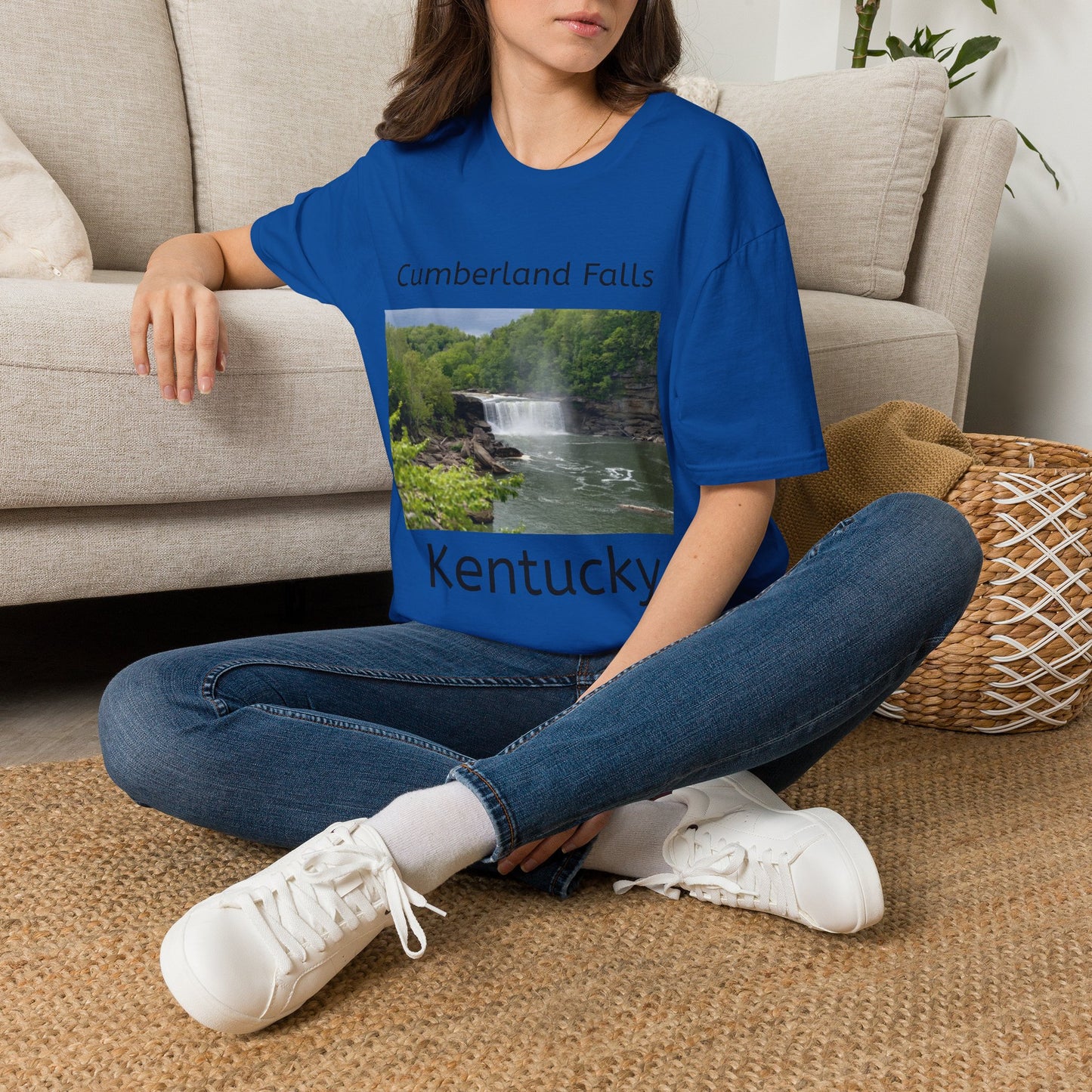 Cumberland Falls Kentucky Scenic T‑Shirt — Waterfall Photo Tee