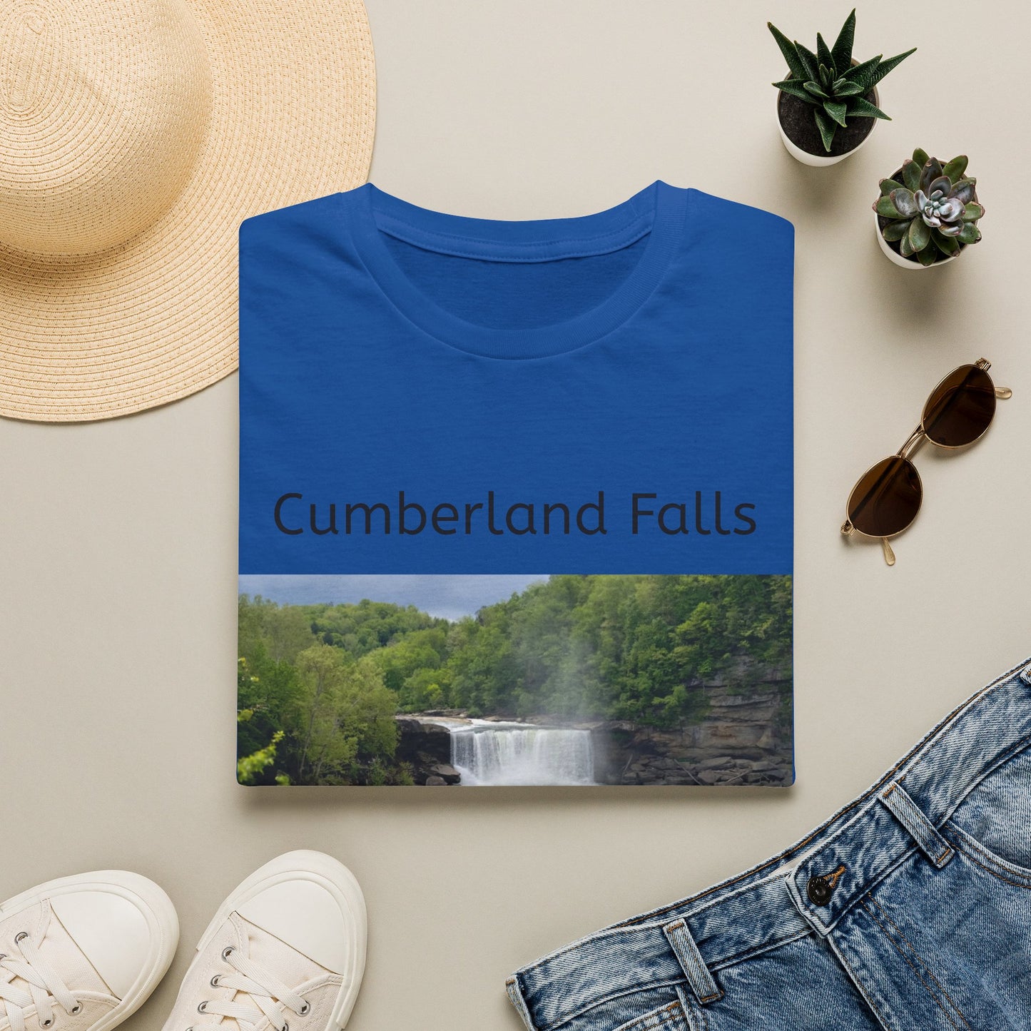 Cumberland Falls Kentucky Scenic T‑Shirt — Waterfall Photo Tee