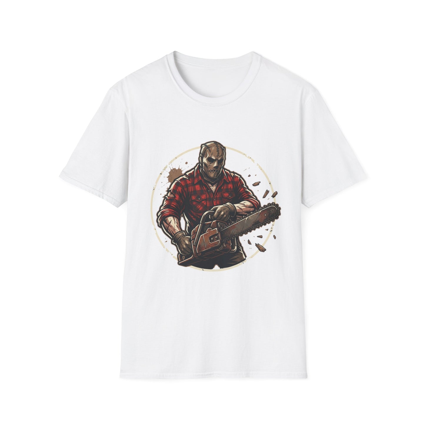 Lumberjack Chainsaw T-Shirt — Vintage Woodsman Graphic Tee