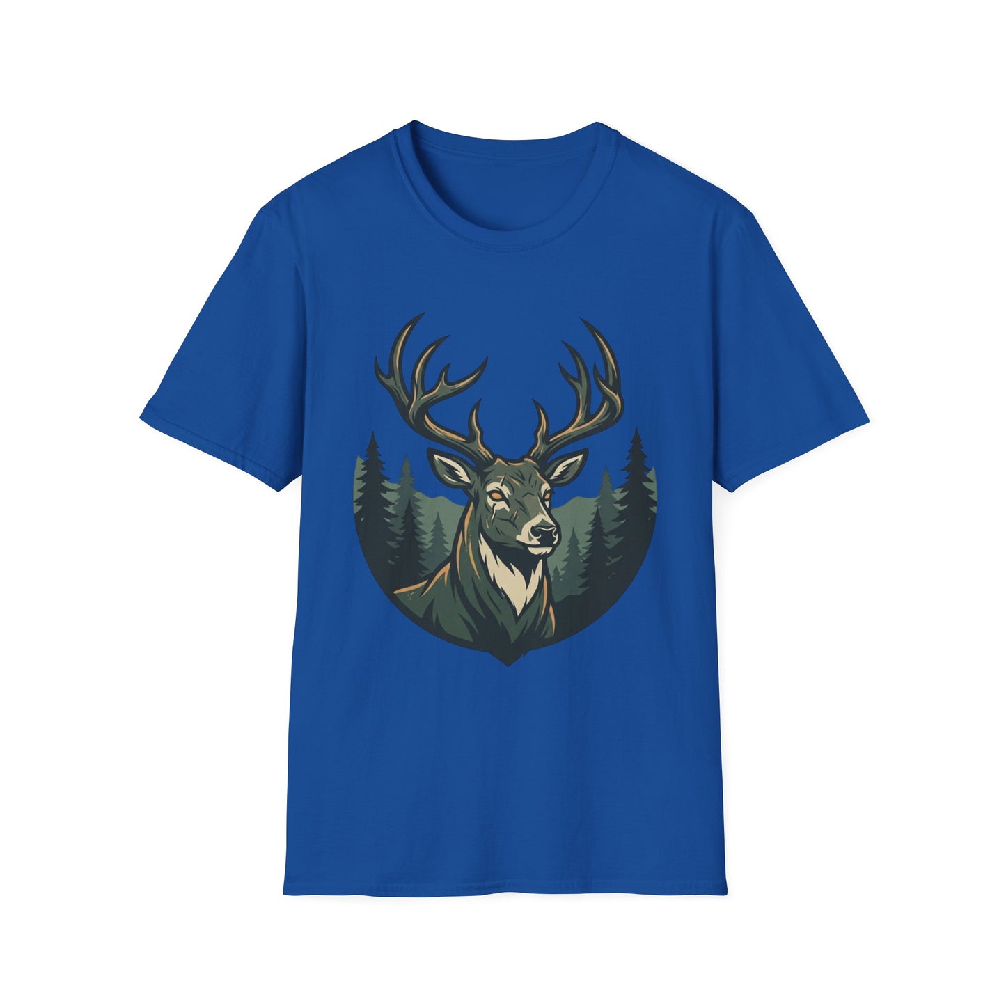 Deer Head T-Shirt — Majestic Stag Forest Graphic Tee