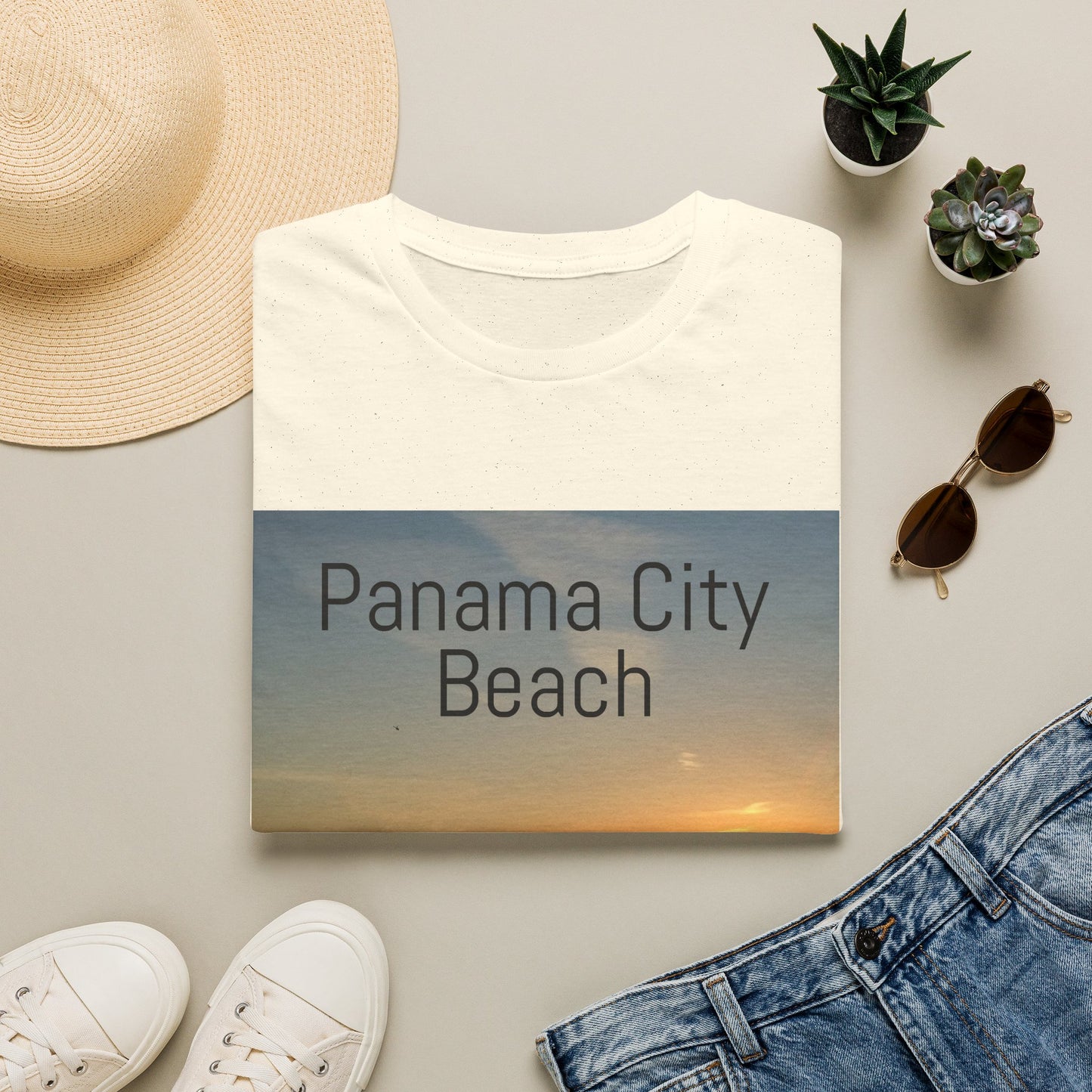 Panama City Beach Sunset T-Shirt — Scenic Coastal Vacation Tee
