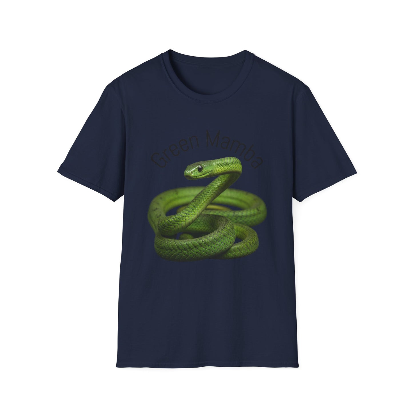 Green Mamba T‑Shirt — Realistic Snake Graphic Tee