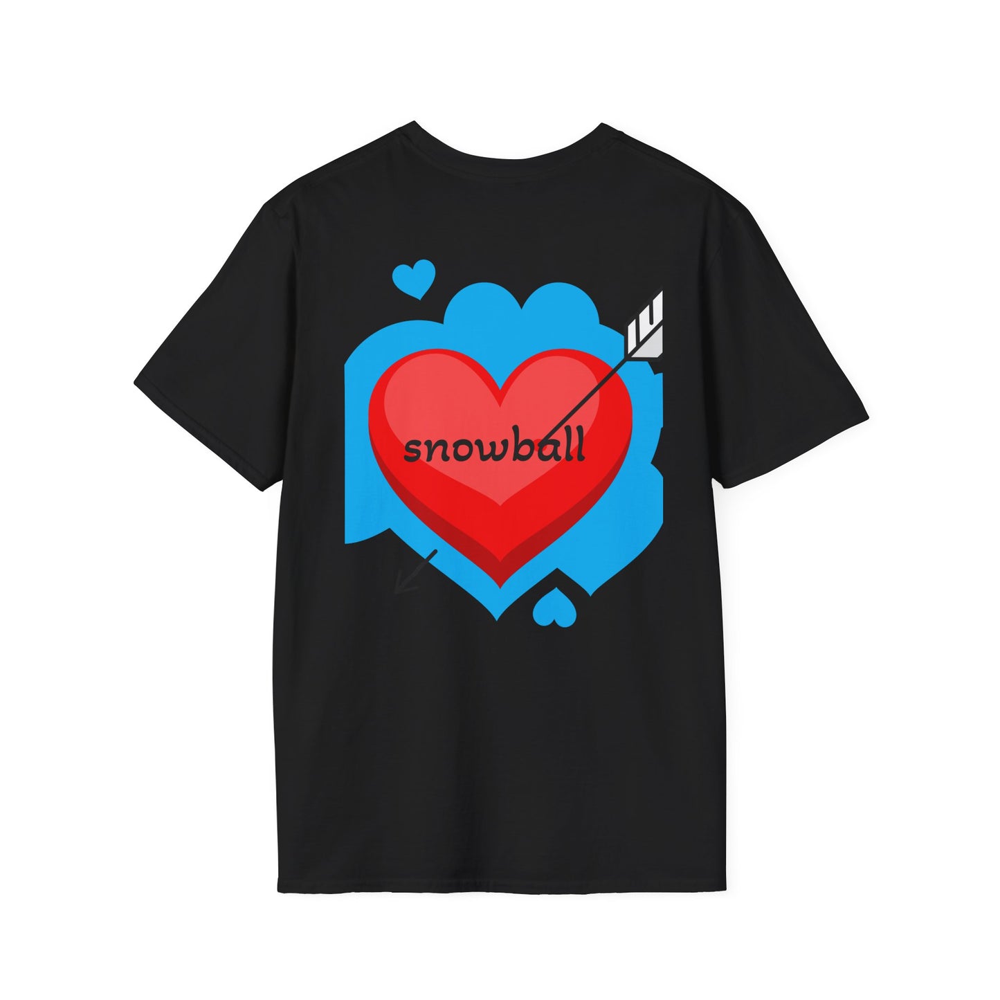 Cat Photo T-Shirt — "Snowball" Cute Pet Portrait Tee