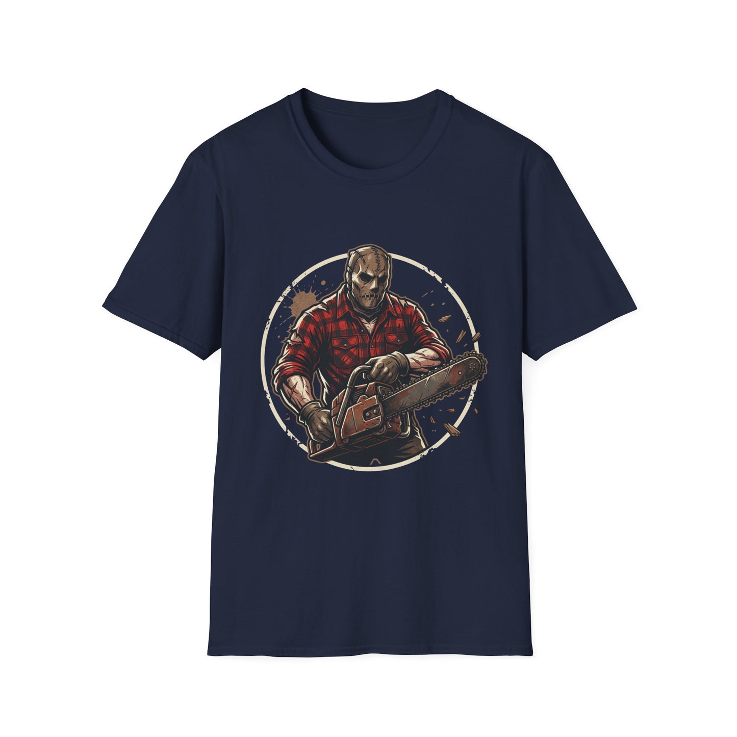 Lumberjack Chainsaw T-Shirt — Vintage Woodsman Graphic Tee