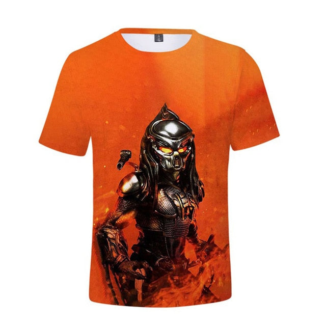 Iron Blood Warrior Graphic Street Scene Men's T-Shirt