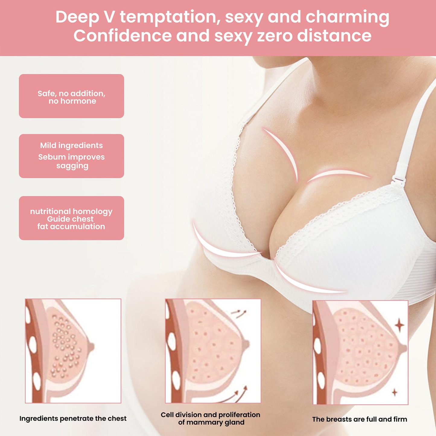 Breast Enhancement Essential Oil for Lifting and Tightening