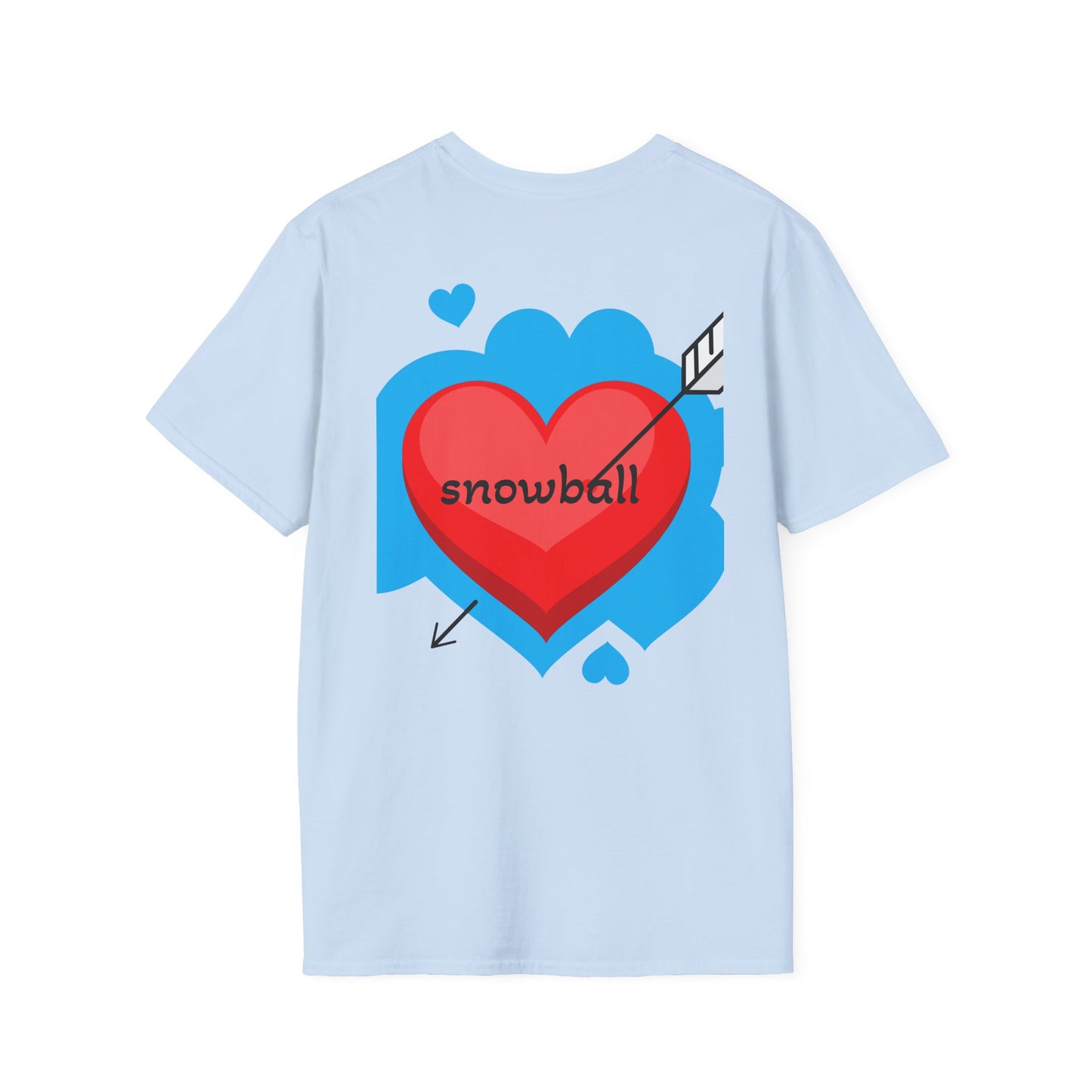 Cat Photo T-Shirt — "Snowball" Cute Pet Portrait Tee